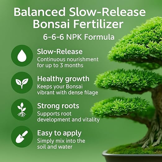 𝐁𝐄𝐒𝐓𝐒𝐄𝐋𝐋𝐄𝐑 Bonsai Fertilizer Pellets – Slow-Release Bonsai Tree Fertilizer & Food for Compact Growth, Dense Branching & Healthy Roots | Ideal for All Bonsai & Money Trees [12 OZ]