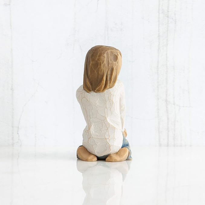 Willow Tree Joyful Child, Nurtured by Your Loving Care, A Reminder of Loving Family Relationships, Closeness, Love, Sculpted Hand-Painted Figure