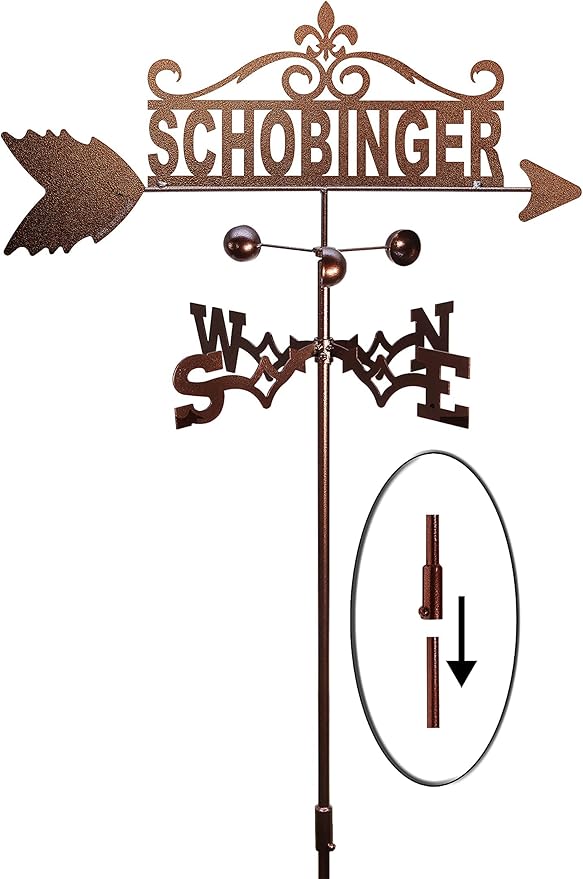 SWEN Products Family Name Weathervane (Garden Stake Included)