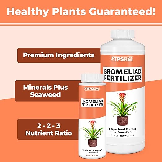 Bromeliad Fertilizer for All Bromeliaceae Plants, Liquid Plant Food, 32 oz (1 Quart)
