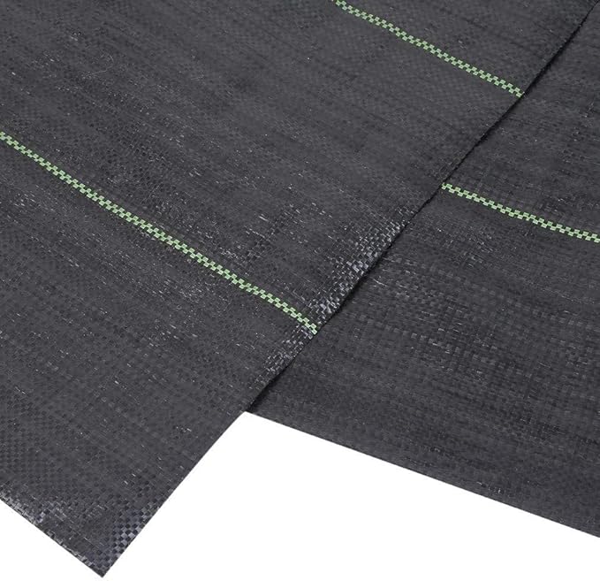 Agfabric Landscape Ground Cover 6x330ft Heavy Duty PP Woven Weed Barrier,Soil Erosion Control and UV stabilized, Plastic Mulch Weed Block