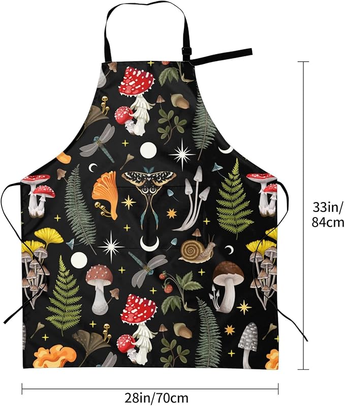 Siiuuol Cute Cats Unisex Waterproof Kitchen Chef Apron - With Adjustable Bib Apron