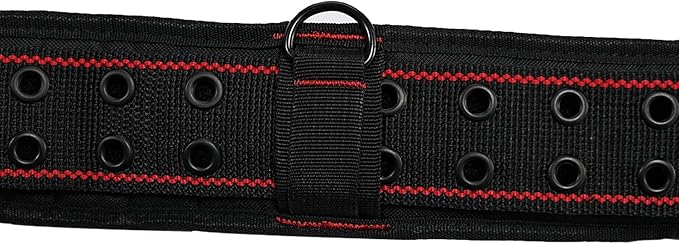 MELOTOUGH Padded Tool Belt with D ring for men construction Strong Durable Double Metal Roller Buckle,adjustable waist 33'-47 'thick confortable foam padding (XL)