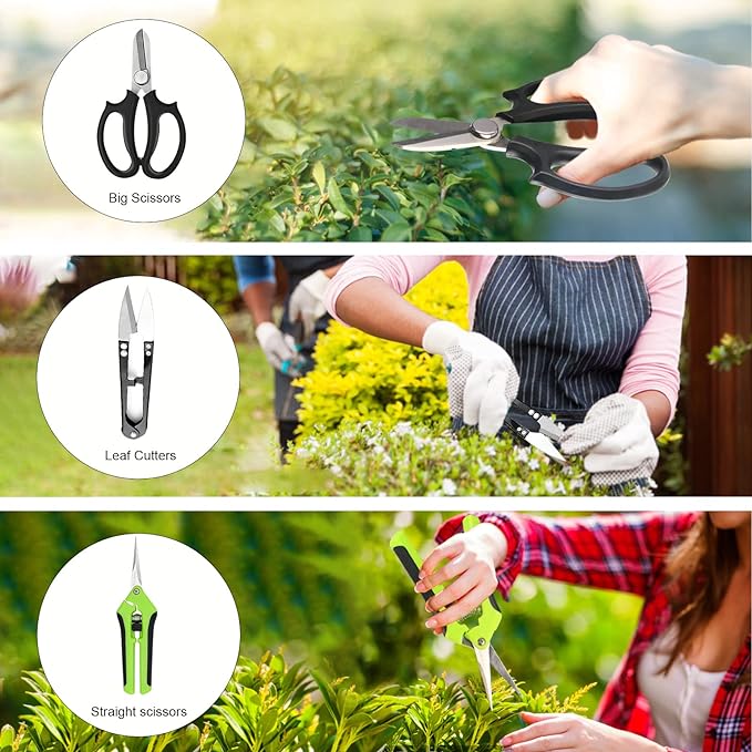 Bonsai Tree Kit, 20 Pcs Gardening Succulent Tools Set, Bonsai Tool Kit Include 262 Feet Bonsai Wire, 29.5"x29.5" Plant Repotting Mat, Bonsai Scissors, Pruning Shears, Unique Gift for Indoor Gardening