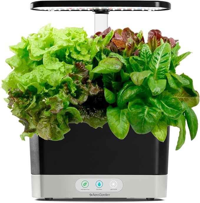AeroGarden Heirloom Salad Greens Mix Seed pod Kit with Pre-Seeded Grow pods, Liquid Plant Food, and Growing Guide, 6-Pod