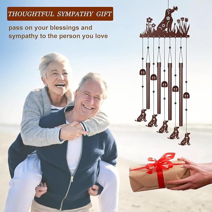 Hummingbird Wind Chimes for Outside,Memorial Wind Chimes Gifts for Women and Grandma，Patio Garden Decor,Windchime in Loving Memory Outdoor Decoration for Yard, Patio, Porch, Lawn, Landscape