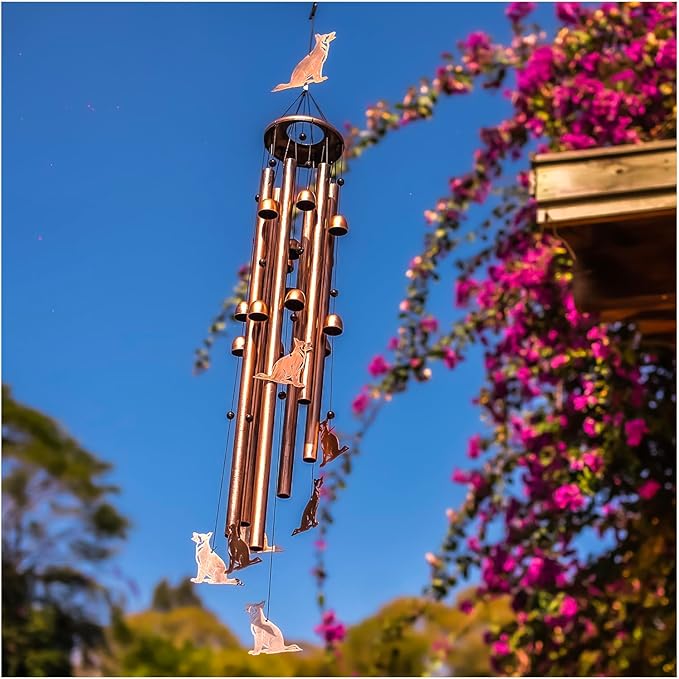 Extra Large 55 inch German Shepherd Dog Wind Chimes for Outside,Dog Gifts for Women Men/Memorial Gifts/Birthday Gift Metal windchimes Outdoors/Indoors,Garden Decor,Patio,Home,Porch,Yard Decorations