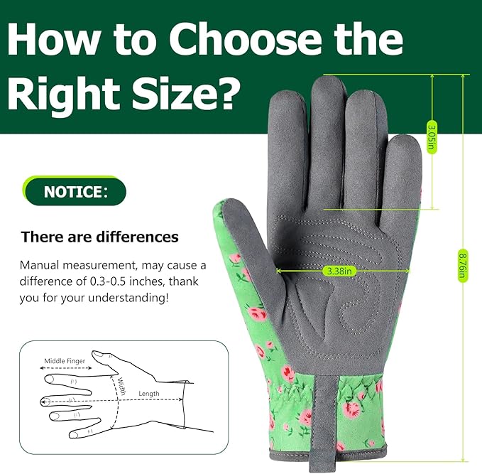 Gardening Gloves for Women,Breathable Leather Work Gloves Thorn Proof Garden Gloves for Yard Garden (Gray)