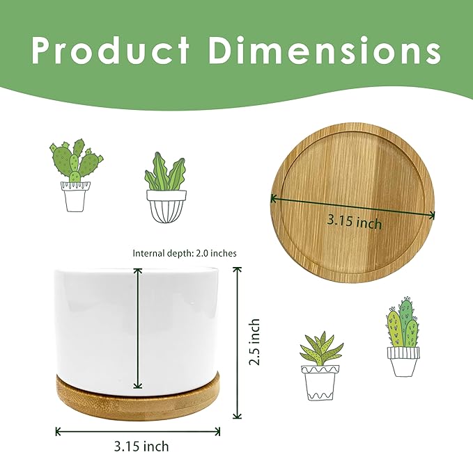Great Grandma Gifts Plant Pots, Gifts for Great-Grandma Succulent Planters, Great Grandmother Gift Ceramic Plant Flower Pots for Home Office Desk Table Shelf(No Plants)