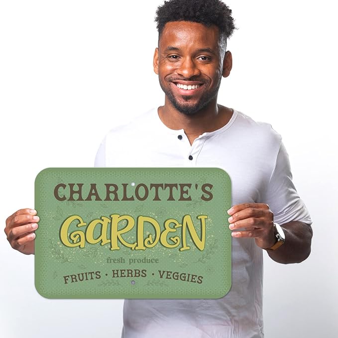 Custom Garden Signs, Christmas Holiday Season, Personalized Sign for Garden Decor Sign, 12x18 Inches, Rust Free .063 Aluminum, Fade Resistant, Made in USA by Sigo Signs