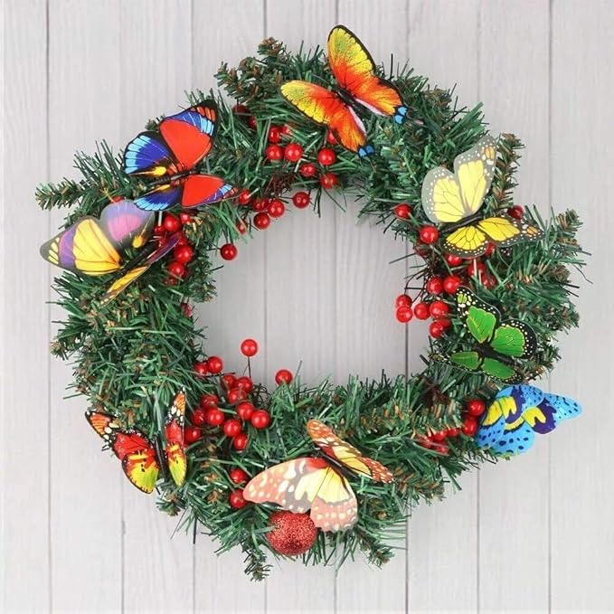 50PCS Butterfly Garden Decorations, Butterfly Stakes PVC Waterproof Decorative Colorfuli Garden Stakes for Yard Decorations Outdoor Garden Decor