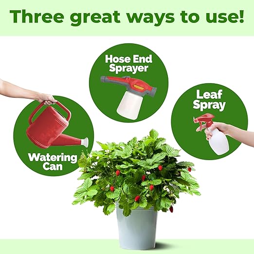 Garden Fertilizer, Complete Liquid Garden Plant Food for Edible Plants, 8 oz (250mL)