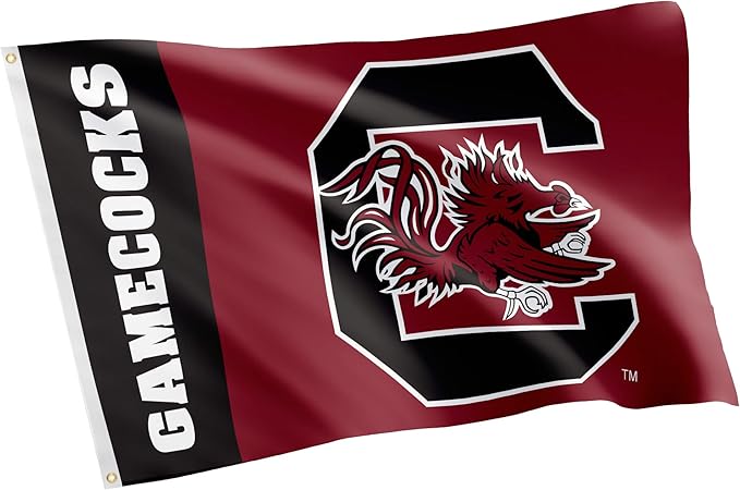 Desert Cactus University of South Carolina Flag Gamecocks USC Cocky Banners 100% Polyester Indoor Outdoor 3x5 feet Flags (Team Name)