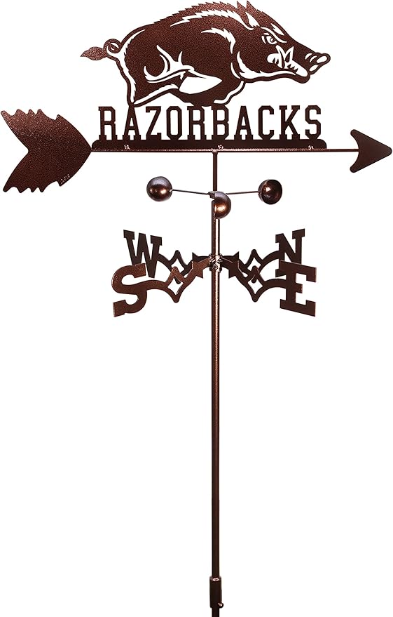 SWEN Products Arkansas Razorbacks Weathervane (Garden Stake Included)