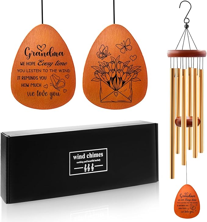 Gifts for Grandma, Grandma Gifts for Wind Chimes, Grandmother Birthday Gift for Christmas Thanksgiving, Grandmother Nana Gift from Grandchildren for Mothers Day
