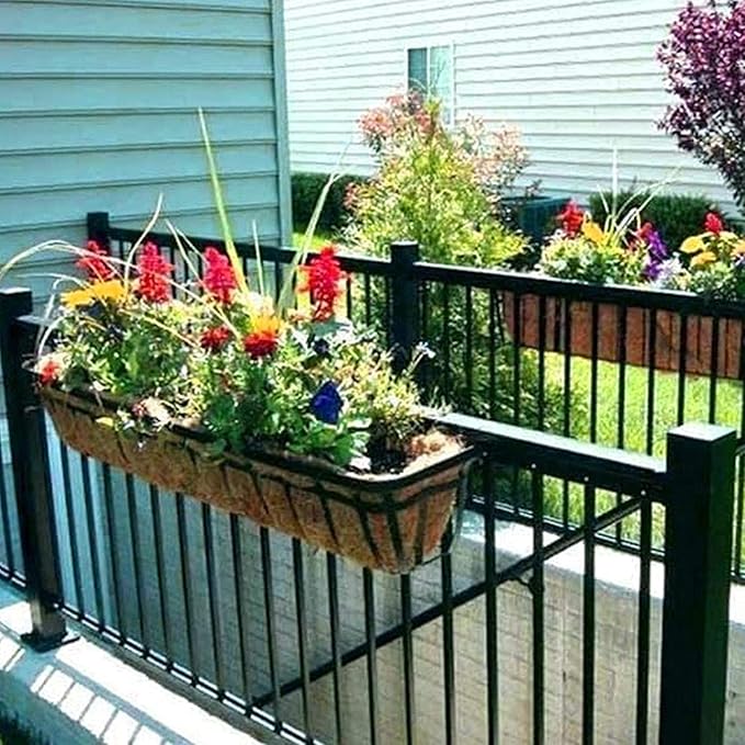 chengchuang 2 Packs Natural Coco Fiber Replacement Liner, 24/30/36/48 in Coconut Liners for Planters, Coco Liners for Window Box/Hanging Basket Liners, Durable Coconut Coir for Planting (48 inch)
