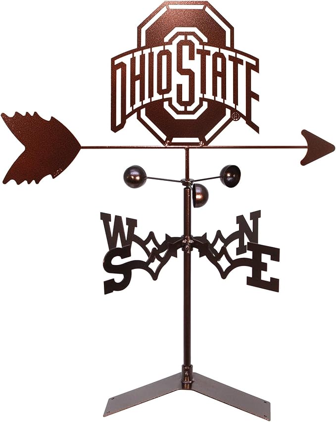 SWEN Products Ohio State Buckeyes Weathervane (Roof Mount Included)
