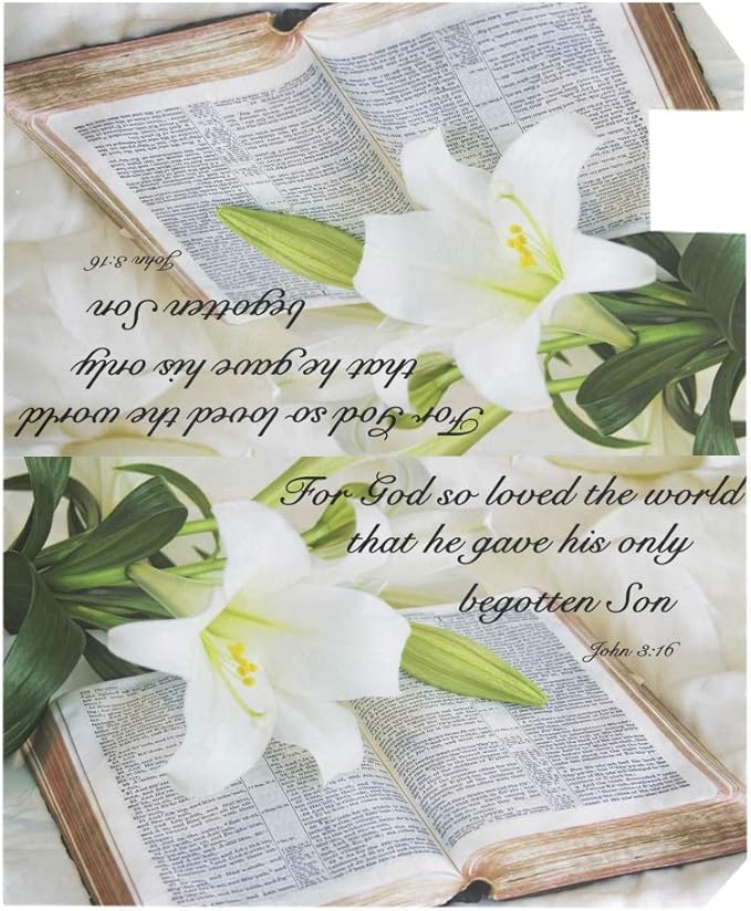 ALAZA WOOR Lily Flower Easter Morning Magnetic Mailbox Cover MailWraps Garden Yard Home Decor for Outside Oversized-25.5" x20.8"