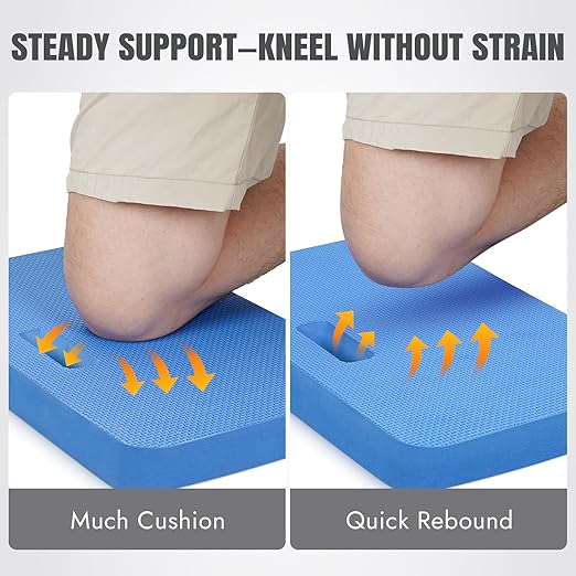 INNO STAGE Extra Thick Kneeling Pad, Large knee cushions Waterproof, Soft & Supportive Foam Knee Pads for Gardening, Baby Bathing, Mechanic, Yoga, Exercise & Workout Supplies