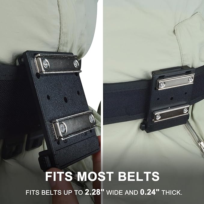 Quick-Release Magnetic Tool Holder Powerful Magnet Belt Holster for Hammer,Wrench,Screws,Nails,or Any Mental Tools and Hardware