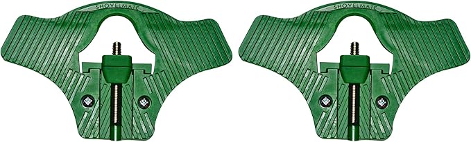 Non-Skid Shovel Attachment (Set of 2) – Back-Saving Ergonomic Shovel Foot Step for Easier Digging & Landscaping | Heavy-Duty Shovel Grip Accessory, Fits Most Shovels – Green