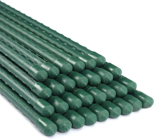Garden Stakes 72 Inches Steel Plant Stakes Tomato Stakes 6ft Pack of 25