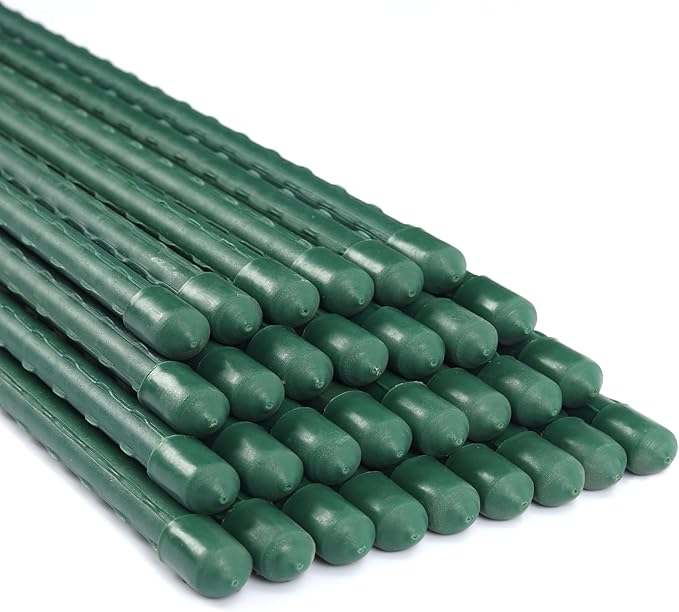 Garden Stakes 24 Inches Steel Plant Stakes Tomato Stakes 2ft Pack of 25