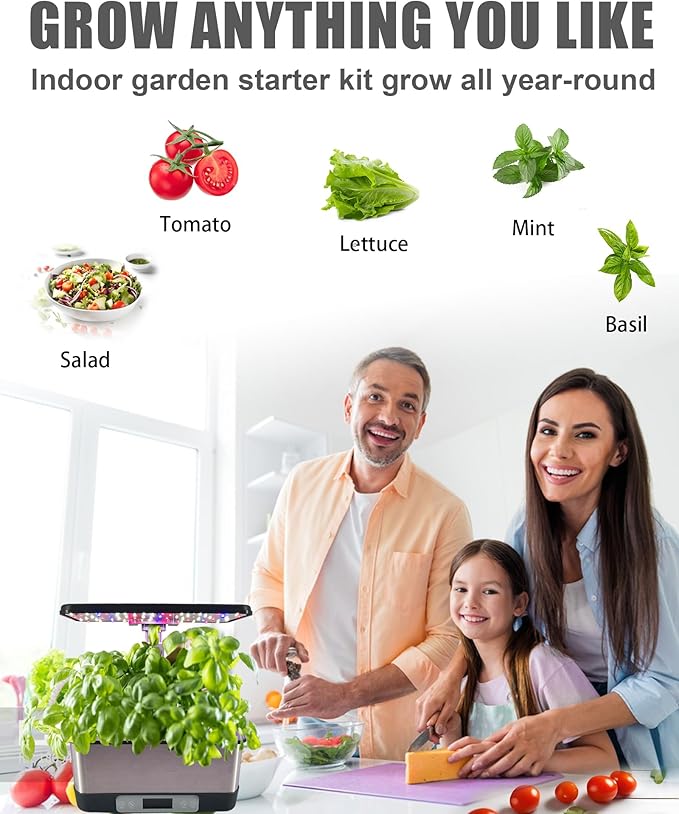 167 Pcs Hydroponic Seed Pods Kit Supplies for Aerogarden Pods,60 Grow Sponges,15 Grow Baskets,15 Grow Domes,60 Pod Labels,15 Labels,2 A&B Plant Food - Hydroponic Supplies Compatible with Most Brands
