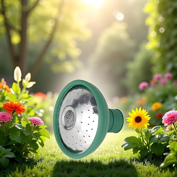 Green Universal Garden Watering Can Rose Head Water Sprinkler Sprayer Fit All Rose Spout Cover Nozzle Replacement Garden Watering Tool, Equipment, Small Watering Can