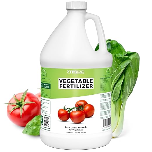 Vegetable Fertilizer, Complete Liquid Vegetable Plant Food, 1 Gallon (128 oz)