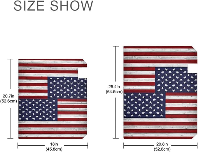 American Flag Wooden Mailbox Cover Magnetic Mailboxes Wraps Letter Post Box Cover Decorative Standard Size 18x21 in Garden Yard Decor