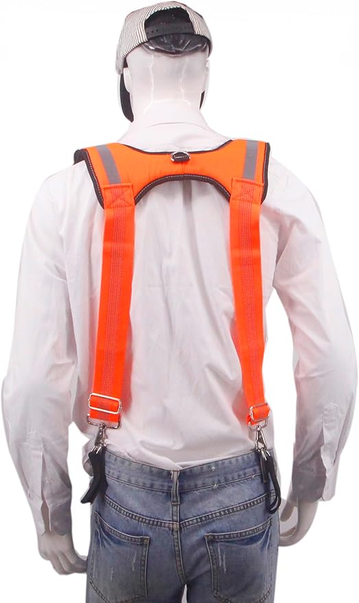 Cedriany Tool Belt Suspenders for Work Belt Suspenders Heavy Duty Padded with Attachment Loops for Men