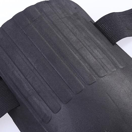 Gardening Knee Pads with High-density EVA Cushion Adjustable Strap for Comfortable Fit Soft Protective Pads for Gardening Kneeling and Outdoor Use Black