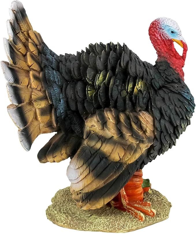 Design Toscano QM2373100 North American Turkey Statue,full color,Small