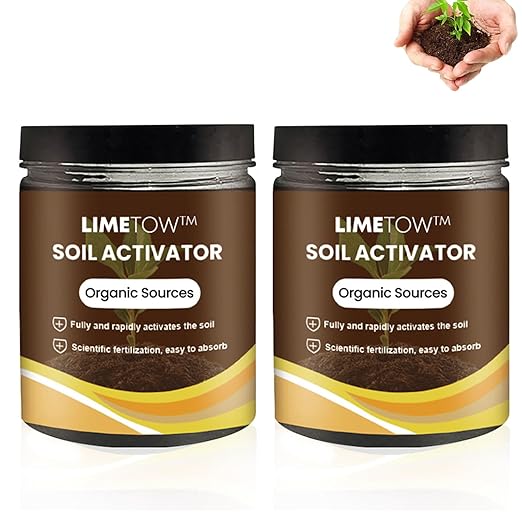 LIMETOW Premium Soil Activated Treasure - Organic Soil Activator & Plant Fertilizer for Raised Garden Beds, Potting Mix, and Seedling Compost (2Bottle)