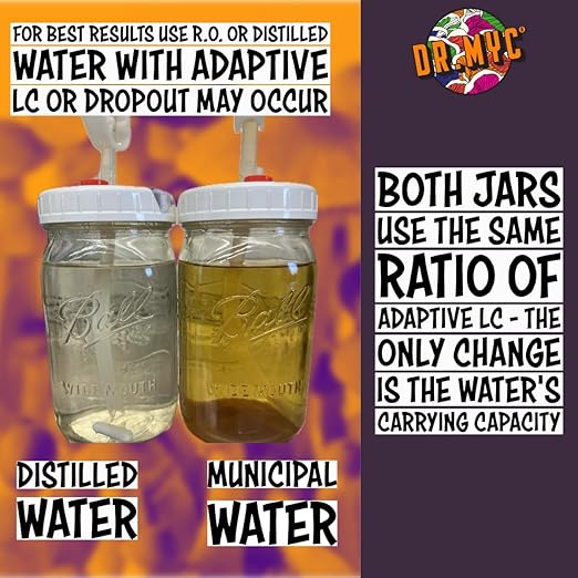 Supremely Clear Adaptive Liquid Culture Premix for Mushroom Cultivation - with Nutritional Profile Designed by Mycologist - Makes 10.5 Pints of LC. Complete with Free Tutorial. 100 Grams.