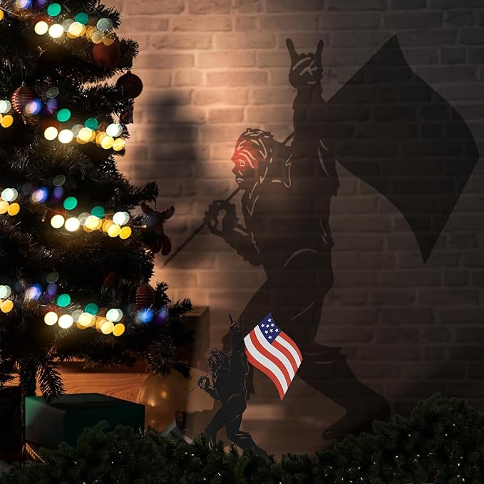 TT & MM Christmas Big Foot Sasquatch Gifts for Men/Women,Bigfoot Yard Decor Metal Garden Stakes,Patriotic Decorations Outdoor Bigfoot Silhouette Statues for Yard Art,Patio,Lawn