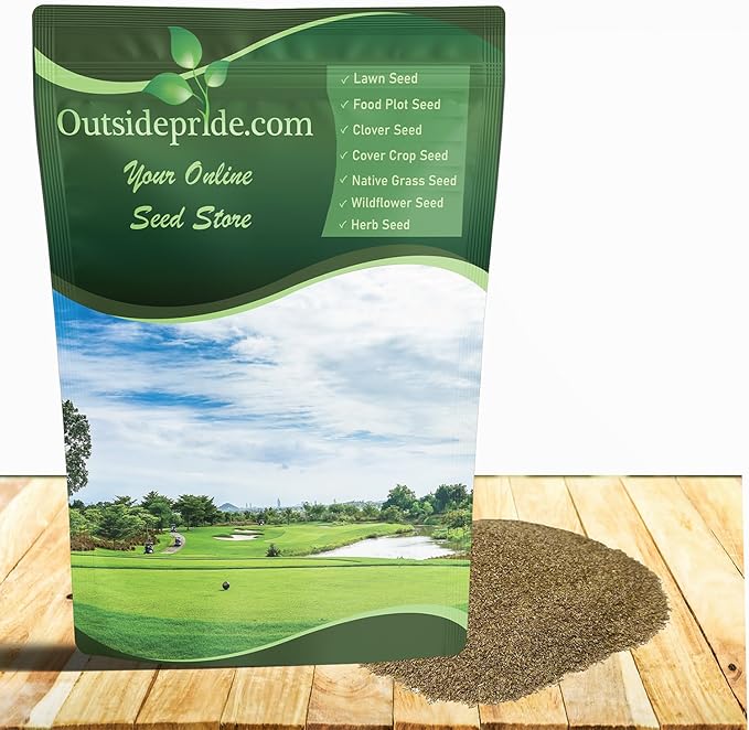 Outsidepride V8 Creeping Bentgrass Seed - 5 lbs. Fine-Bladed, Premium Quality Turf, Grass Seeds for Smooth Surface, & High-Traffic Areas, Ideal Grass for Golf Courses Putting Greens, & Fairways