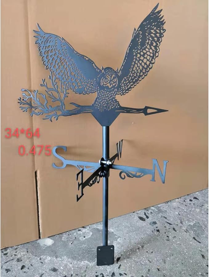 Roof Mount Weather Vane Garden Stake Weathervane for Garden Yard Patio