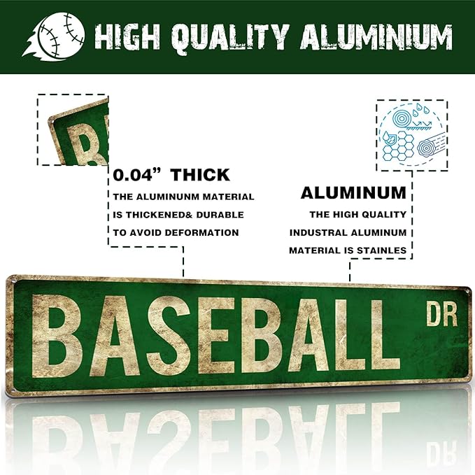Rasonus Baseball Gifts for Boys 8-12 Accessories Room Decor Cool Stuff Sports Bedroom Posters Baseball Gear Wall Art Teen Boys Birthday Christmas Party Decorations