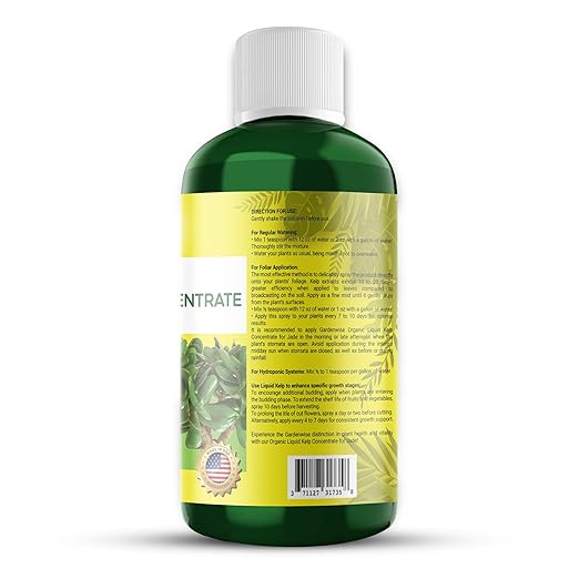 Organic Premium Kelp Seaweed Fertilizer for Jade - Liquid Fertilizer - Liquid Plant Food - Nutrient-Rich Soil Enhancer - Natural Plant Food for Jade Plant (16 OZ)