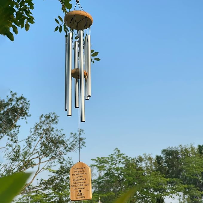 Memorial Wind Chimes - Sympathy Gift for Loss of Loved One - Bereavement & Remembrance Gifts in Memory of Loved One