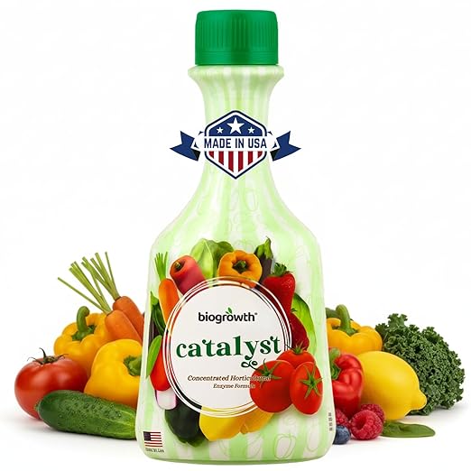 Concentrated Liquid Enzyme-Based Organic Fertilizer(8.45oz) Organic Plant Food & Gardening Fertilizer-Enhances Root Development Ideal for Indoor & Outdoor Plants & Vegetables(1-0-1)