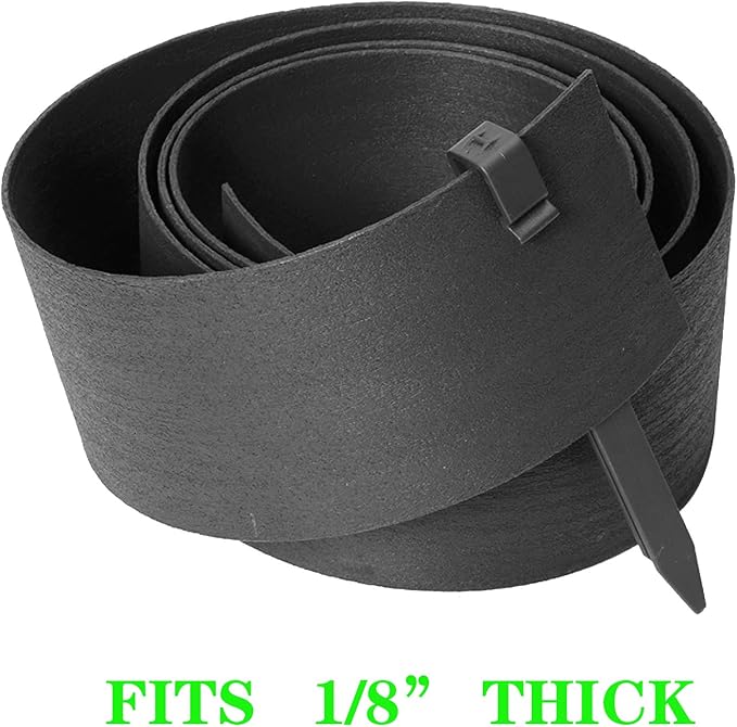 Garden Landscape Stakes 25 Pcs,10 Inch Lawn Edging Plastic Stakes for Outdoor Decorations,Edging & Terrace Board-Black