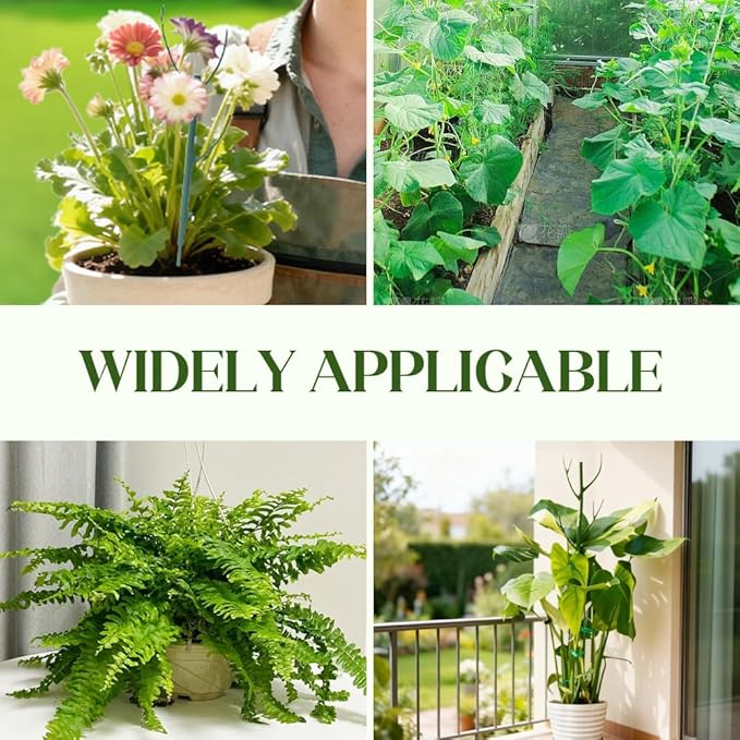 Monstera Plant Support, Adjustable and Stackable Garden Plant Support Stakes with Clamps for Indoor Outdoor Plants, Suitable for Supporting Monstera and Climbing Plants (10 Pack)