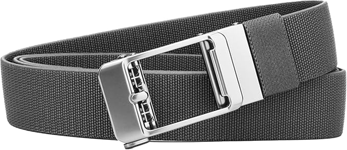 Men's Elastic Tactical Belt, Golf Work Ratchet Belt, Outdoor Nylon Casual Cuttable Belt