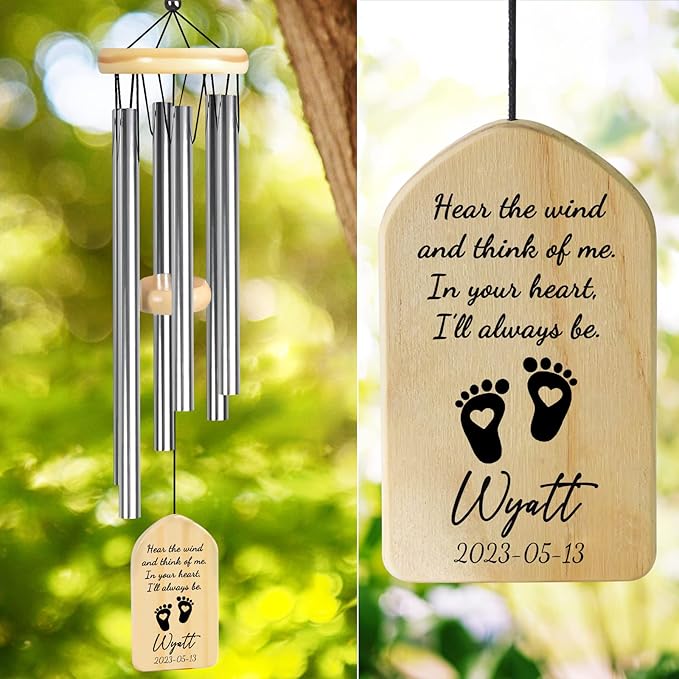 Memorial Wind Chimes - Baby Loss Sympathy Gifts - Pregnancy Loss Gifts for Mothers