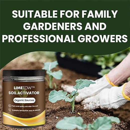 LIMETOW Premium Soil Activated Treasure - Organic Soil Activator & Plant Fertilizer for Raised Garden Beds, Potting Mix, and Seedling Compost (2Bottle)