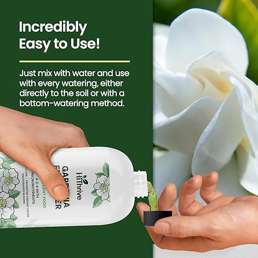 32oz Gardenia Fertilizer - Makes 192 Gallons of Indoor Plant Food for Gardenia Plants Live, Nutrient-Rich Outdoor & Indoor Plant Fertilizer, Flower Food for Vibrant Growth and Beautiful Blooms