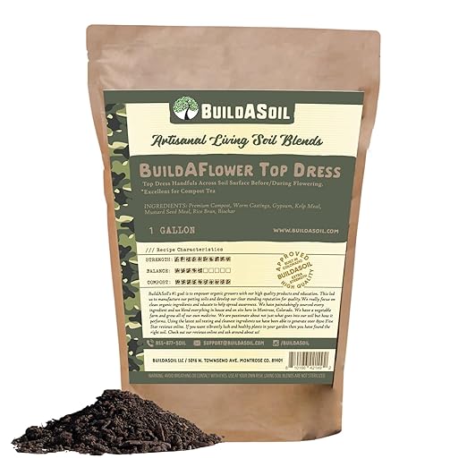BuildASoil Build-A-Flower Top Dress Kit – 1 Gallon Bag